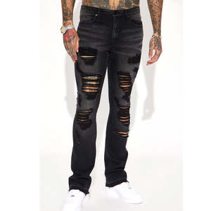 กางเกงยีนส์ทรงตรงเอวกลางสำหรับผู้ชายขายส่ง - กางเกงเดนิมคุณภาพสูง ระบายอากาศได้ดี เป็นมิตรกับสิ่งแวดล้อมสำหรับผู้ชาย - Product Image 5