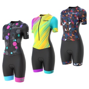 Combinaison de triathlon pour homme, une pièce, respirante, séchage rapide, fermeture éclair sur la poitrine, manches courtes, personnalisable OEM, pour adultes - Product Image 3