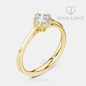Bague de fiançailles solitaire en or blanc 14 carats avec diamant de laboratoire certifié IGI, taille ronde 0,50 carat, bijoux fins - Product Image 6