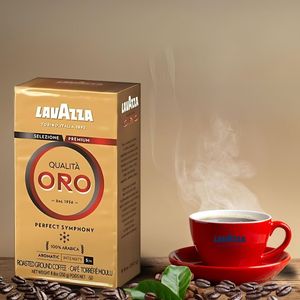 Lavazza Qualità Oro 250g Café Molido Tostado, Granos Arábica Premium, Estilo Italiano Espresso, Aroma Rico, Empaque Fresco para Preparación Diaria - Product Image 3