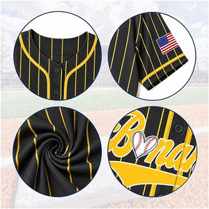 Maillot de baseball personnalisé par sublimation OEM – Uniformes de baseball et de softball vierges personnalisables pour vêtements de sport d'équipe OEM - Product Image 4