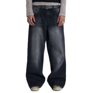 Stylish Baggy Jeans for Men Lightweight Summer Denim Loose Fit Street Style Comfortable Casual <b>Pants</b> - Product Image 6