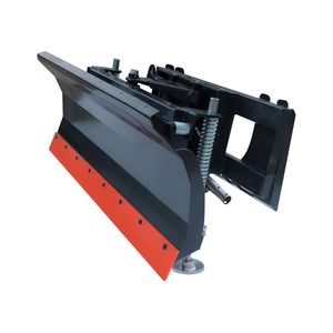 Lama spazzaneve/terna da 72 pollici per skid steer, con attacco rapido universale a 30 gradi sinistra/destra, bordo tagliente regolabile e pattini di scorrimento - Product Image 1