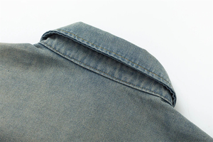 Chemise en jean classique de haute qualité pour femme, veste basique à manches longues, toutes les couleurs disponibles, chemise en jean courte pour femme - Product Image 3