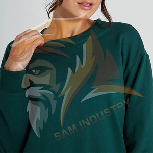 Sweat-shirts en molleton d'hiver pour femmes à épaules tombantes, style pull à manches longues, sweat-shirts oversize pour femmes - Product Image 5