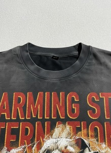 Camiseta de Manga Corta de Verano Rough Play We Are the Streets, de Algodón de Alta Calidad, con Estampado Directo con Tinta Blanca, Diseño de Diamantes - Product Image 3