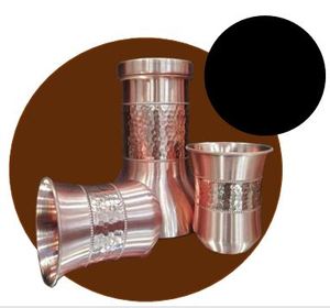 Designer Copper Drinkware <b>Set</b> Stylish Water Pitcher with Drinking Cups for Premium Dining Presentation - Product Image 6