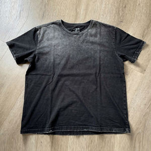 T-shirt vintage surdimensionné effet usé délavé au soleil, en coton épais, délavage acide, personnalisable, streetwear pour hommes et femmes - Product Image 4