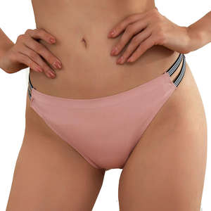 Braguitas Menstruales de Cintura Media para Mujer, a Prueba de Fugas, Transpirables, Antiestáticas, Lisas, de Algodón/Nailon/Spandex - Product Image 1