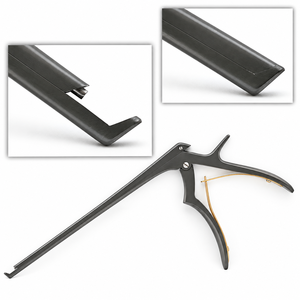 Micro-rongeurs Kerrison Ultra-Coat avec éjecteur, poignée améliorée, plaque de base fine, ouverture de mâchoire de 9 mm, instrument chirurgical - Product Image 6