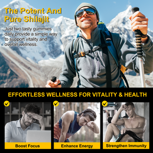 กัมมี่ shilajit gummies หิมาลัยของแท้100% พร้อมกัมมี่มะขามธรรมชาติขนาดใหญ่สำหรับผู้ชายและผู้หญิง - Product Image 5