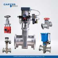 Vanne à pince pneumatique Carter WCB/A105 CF8CF3M304/306L NR/NBR/PTFE/EPDM à bride filetée, raccord à collier, certifiée CE/SIL, télécommandée