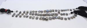 Cuentas facetadas de labradorita natural AAA en forma de pera de 8x11-11x15 mm, cuentas de labradorita azul brillante, hilo de 7 pulgadas para joyería - Product Image 3