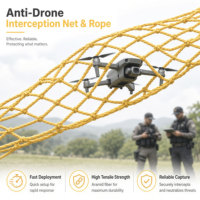 Corde de capture légère en para-aramide pour drones, ligne tressée résistante à l'abrasion pour systèmes de sécurité d'interception de drones