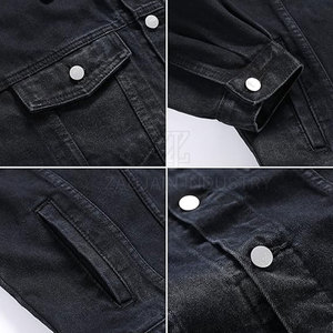 Veste en jean pour homme à séchage rapide et respirante, logo personnalisé, veste en jean de haute qualité, faible MOQ, veste en jean pour homme - Product Image 5