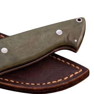 Couteau de chasse à lame fixe artisanal haut de gamme avec manche personnalisé pour les collectionneurs de plein air, fournisseurs d'équipement de camping, vente en gros OEM - Product Image 4