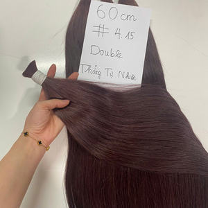 Prix usine Extensions droites de cheveux vierges vietnamiens donneur de cheveux bruts sans couture teint couleur claire haute cheveux humains - Product Image 2