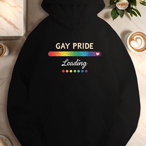 เสื้อมีฮู้ดลำลองของผู้หญิงเกย์ภูมิใจโหลดแถบความคืบหน้า - Product Image 1