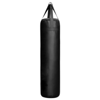 Sac de frappe professionnel en cuir 2026 pour le kickboxing, taille personnalisée, sac d'entraînement de boxe robuste avec semelle extérieure en caoutchouc, emballage personnalisé