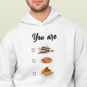 Sudadera con Capucha You Are Sushi Pasta Fries para Hombre, Informal, de Algodón, con Estampado, Corte Regular, para Otoño - Product Image 6