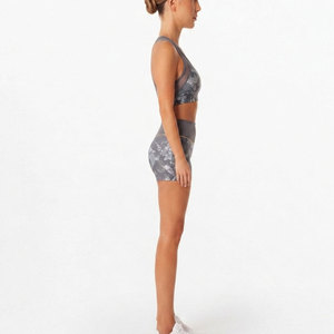 Conjunto Deportivo de Dos Piezas para Mujer, sin Costuras, Acanalado, para Gimnasio, Entrenamiento, Fitness, Ropa Deportiva Elástica - Product Image 4