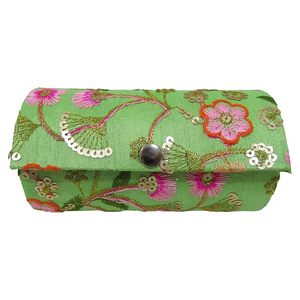 Decorative Embroidered Magnetic Fashionable Luxury <b>Gift</b> <b>Box</b> for Premium Occasions Traditional Embroidery Jewellery Storage - Product Image 2