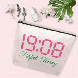 Accessori per Confraternite Greche Nere, Borse per Cosmetici Rosa e Verdi, Regalo per Sorelle e Amiche - Product Image 3