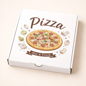 กล่องพิซซ่าลูกฟูกพรีเมียม ฉนวนกันความร้อนอย่างดี ทำจากกระดาษคราฟท์แข็งแรง กล่องบรรจุภัณฑ์อาหารรีไซเคิลได้ สำหรับจัดส่ง - Product Image 3