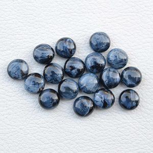 Cabochons ronds plats en pierre Pietersite bleue de 9mm pierres précieuses semi-précieuses en vrac pour sertissage de bijoux du fabricant - Product Image 2