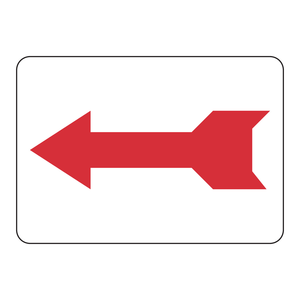 Panneau de signalisation de sécurité directionnel flèche gauche Brady durable pour intérieur/extérieur pour les lieux de travail - Product Image 1