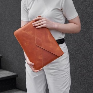 Vintage Genuine Leather Lightweight Durable Sling <b>Laptop</b> <b>Sleeve</b> for Men Business Modern Daily Use LS-0285 - Product Image 1