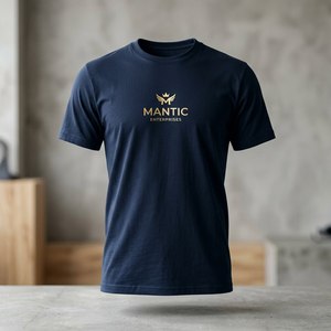 Camisetas personalizadas de cuello redondo transpirables para hombre, camisetas gráficas de poliéster, camiseta refrescante de alta calidad para el verano - Product Image 1