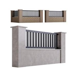 CNW GROUP Paneles de Cerca Modernos de Aluminio con Recubrimiento en Polvo para Exteriores, Paquete de 5, Fácil de Montar, Altura Personalizable, Barrera para Animales/Perros - Product Image 1