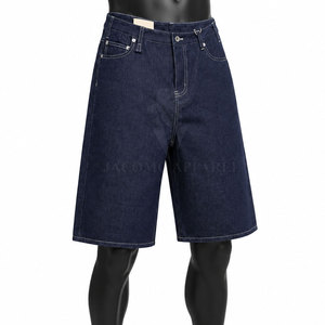 <b>Stretch</b> Cotton Casual <b>Men</b> Jeans Jorts With Button Zip Closure Durable Fabric For Summer Travel Weekend And Daily Wear - Product Image 3