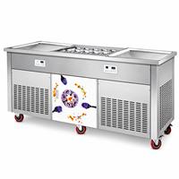 Machine à rouleaux de crème glacée élégante et raffinée