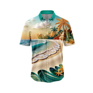 เสื้อเชิ้ตลายดอกฮาวายสำหรับผู้ชาย เสื้อฮาวายลายดอก เสื้อยืดฮาวาย ชุดกีฬา ขายส่ง ไซส์ XL สำหรับผู้ชายและเด็กชาย จากโรงงาน - Product Image 1