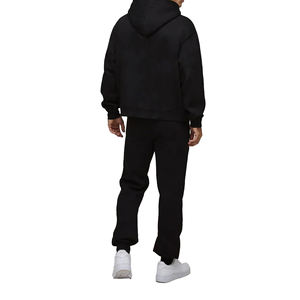 Prix de gros 2026 Survêtements personnalisés imprimés délavés à l'acide, comprenant un sweat à capuche oversize à épaules tombantes et un pantalon baggy, noirs, pour hommes et femmes - Product Image 1