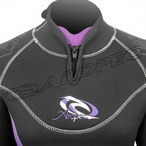 Traje de neopreno Aropec de 2 piezas, 5 mm, sin costuras, semi-seco, completo, para hombre, duradero, para deportes acuáticos, fabricante OEM ODM personalizado. - Product Image 2