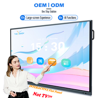 Tableau interactif IFPD 86 pouces avec écran tactile, tableau blanc interactif 4K UHD tout-en-un, écran interactif pour l'enseignement