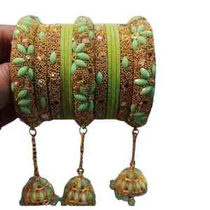 Ensemble de bracelets de mariage islamiques tendance en or marron de qualité supérieure, collection de bijoux traditionnels pour femmes - Product Image 2