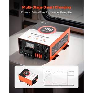 Convertisseur de puissance intelligent 125 A pour VR, charge multi-étages, compatible avec les systèmes électriques de VR 110 V CA/12 V CC 13 V 16,5 V au lithium et au plomb - Product Image 5