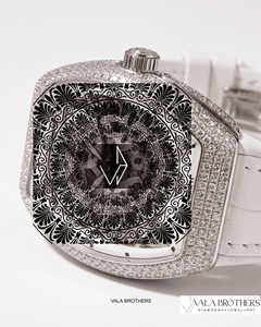 Montre de luxe en alliage de quartz et moissanite, bracelet 20 mm, style sport, mode hip-hop, pour hommes et femmes - Product Image 1