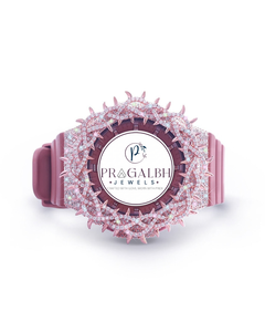 นาฬิกา Pragalbh Jewels ประดับเพชรเต็มหน้าปัด ขอบหน้าปัดแบบ Micro Pavé หรูหรา สไตล์ฮิปฮอป นาฬิกาควอตซ์ ตัวเรือนสแตนเลสสตีลสีโรสโกลด์ - Product Image 4