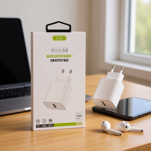 S N 18W ที่ชาร์จติดผนังแบบชาร์จเร็ว 3.0 สำหรับอุปกรณ์มือถือ - Product Image 3