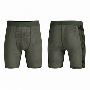 MMA Martial Arts Clothing Manufacturer OEM ODM Compression Shorts Premium Quality Personalized Customized Logo Shorts - Product Image 5