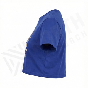 Camiseta Corta Lisa Personalizada para Mujer, Premium, Oversize, Sostenible, Estilosa, para Chicas, Ropa Deportiva de Moda, para Gimnasio - Product Image 3