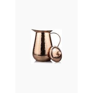 Carafe en cuivre traditionnelle avec un design artisanal durable pour le stockage de l'eau, la bien-être et la décoration intérieure - Product Image 6
