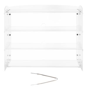 Vitrine à pâtisserie commerciale à 3 niveaux en acrylique transparent pour boulangerie, cuisine, fête et rangement de gâteaux - Product Image 1