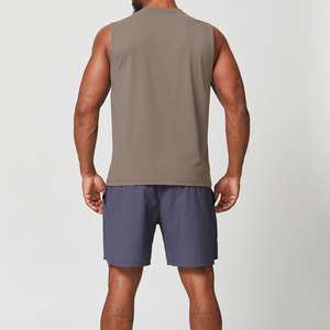 Camiseta sin Mangas para Hombre, Color Sólido, Personalizada al por Mayor, Tejida, Informal, Deportiva, Ecológica, Transpirable y de Secado Rápido - Product Image 3