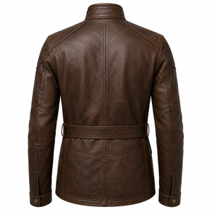 Premium <b>Men's</b> <b>Leather</b> Bomber <b>Jacket</b> Genuine Full Grain <b>Leather</b> Classic Aviator Style Custom Wholesale Fashion Outerwear - Product Image 2